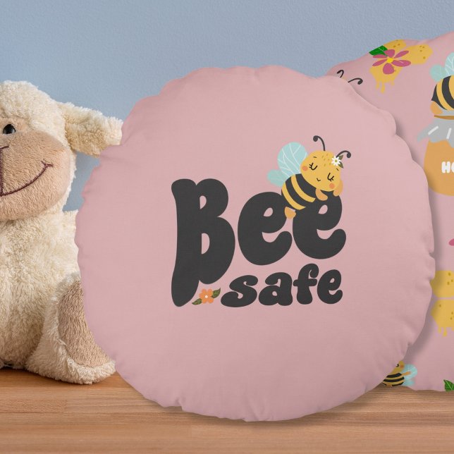 Coussins Ronds Bee safe Cute dormir conception abeille (Créateur téléchargé)