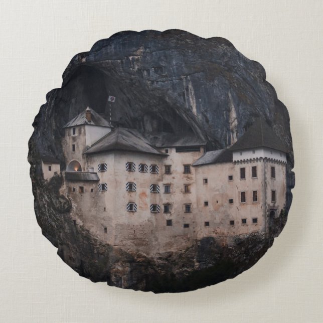 COUSSINS RONDS BEIGE ET BÉTON NOIR (Devant)