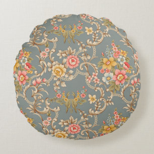 Coussins Ronds Belle décoration de style ornement baroque