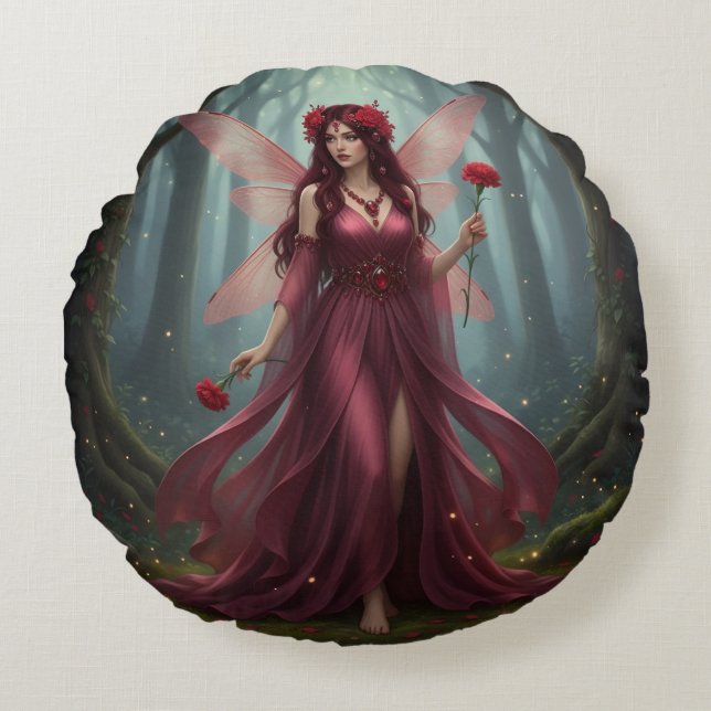 Coussins Ronds Belle Janvier Garnet Fairy (Devant)