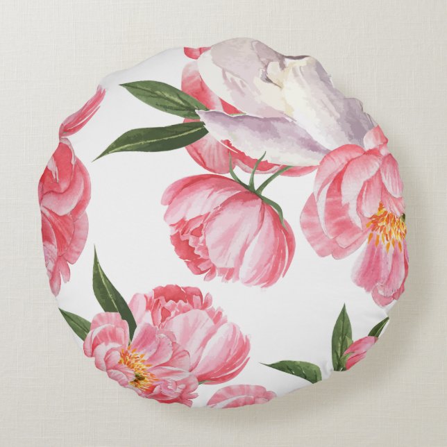 Coussins Ronds Belles Roses (Dos)