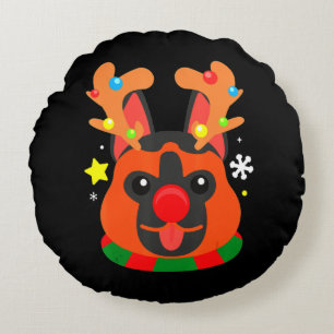 Coussins Ronds Berger allemand mignon Noël