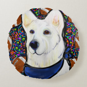 Coussins Ronds Berger Blanc Suisse