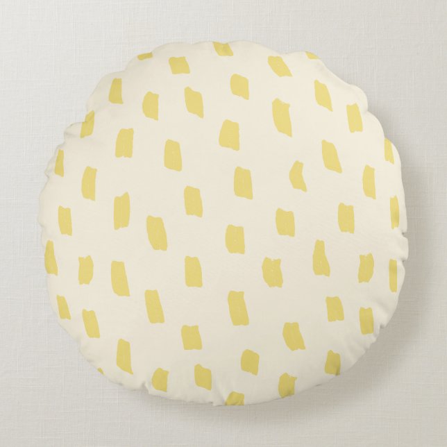 Coussins Ronds Beurre de marque perdue Jaune (Devant)