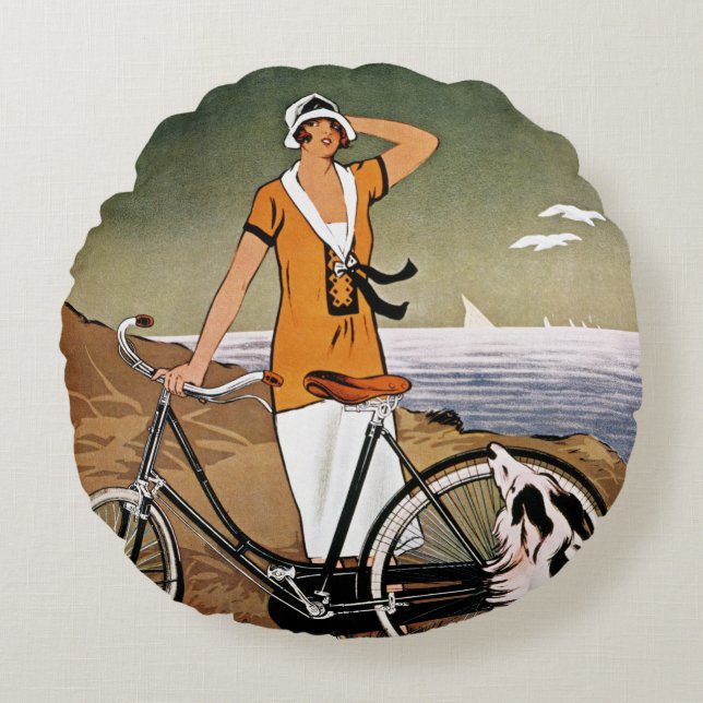Coussins Ronds Bicyclette Ad, 1925 (Devant)