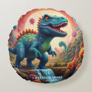 Coussins Ronds Bienvenue dans le monde magique de Dino Delights