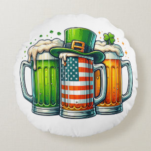 Coussins Ronds Bièrerie irlandaise Irlande Fête de la Saint-Patri