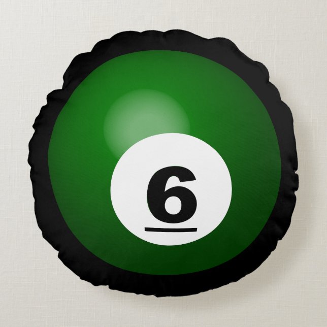 Coussins Ronds Billard Balls Jeter Oreiller (Devant)
