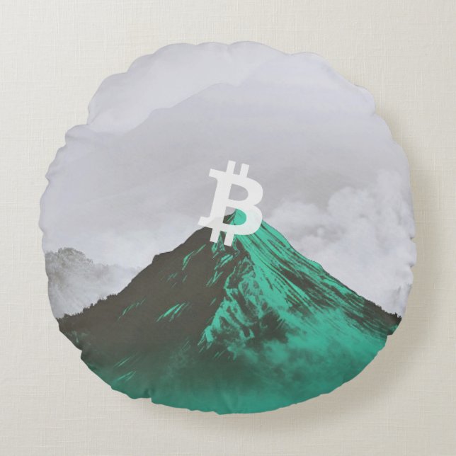 Coussins Ronds Bitcoin All-Time-High (ATH) (Devant)