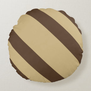 Coussins Ronds Bizarre Brown diagonale