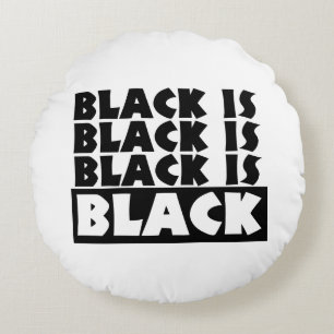 Coussins Ronds Black Is Black