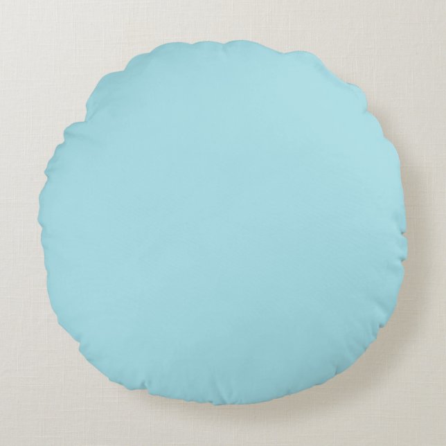 Coussins Ronds Bleu Bleu Bleu (couleur solide) (Devant)