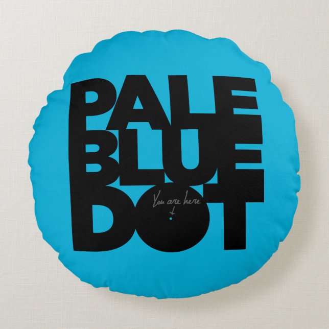 Coussins Ronds Bleu-clair (Devant)