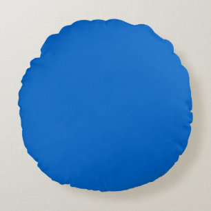 Coussins Ronds Bleu  couleur unie uni