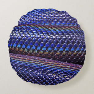 Coussins Ronds Bleu et pourpre