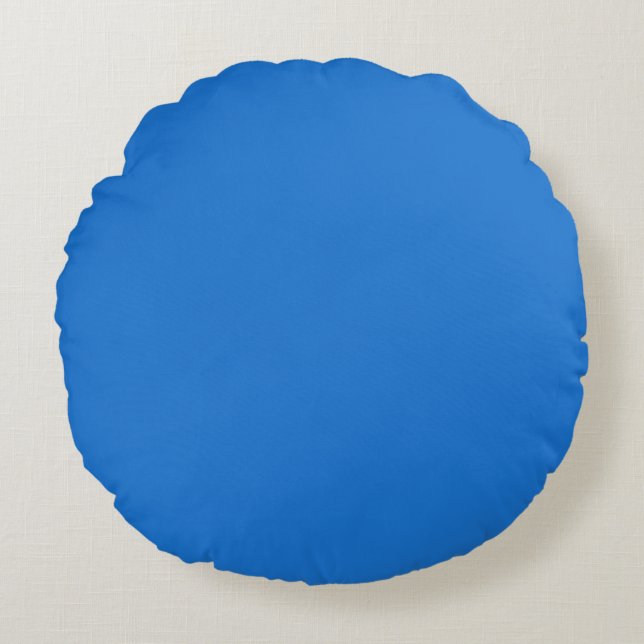 Coussins Ronds Bleu marine vif (uni) (Devant)