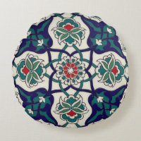 Bleu Turc Céramique Floral