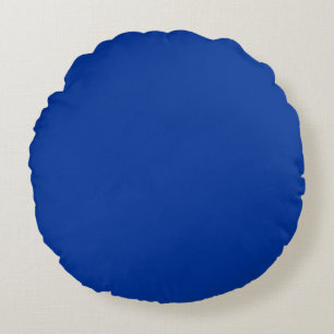 Coussins Ronds Bleu  uni couleur pleine