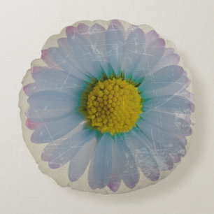 Coussins Ronds Bleuet - Décoration de fleurs vintage