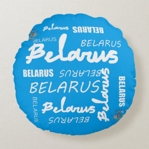 Coussins Ronds Bleuet National Biélorusse