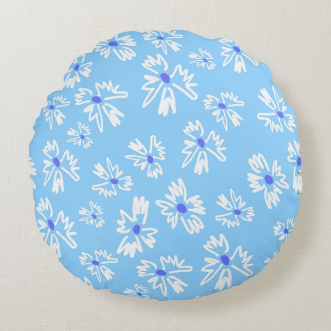 Coussins Ronds Bliss Floraux Attractifs (Devant)