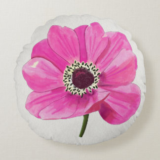 Coussins Ronds Blush Bloom Throw Pillow
