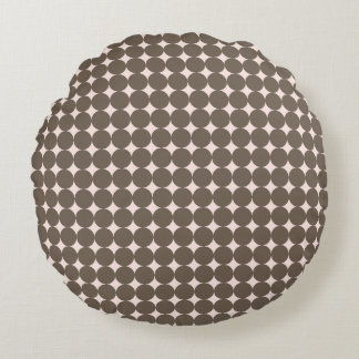 Coussins Ronds Blush & Olive Modern Dot Woodland Pillow - Round