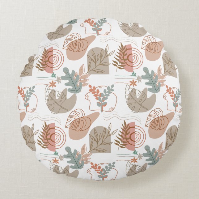 Coussins Ronds BOHO Motif esthétique A11 (Devant)