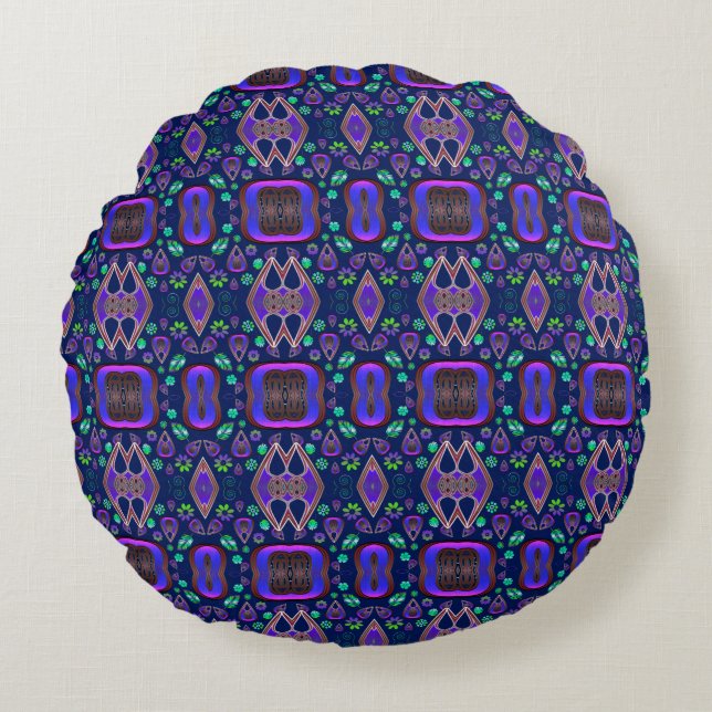 Coussins Ronds Boho My Treasure 0 Pattern (Devant)