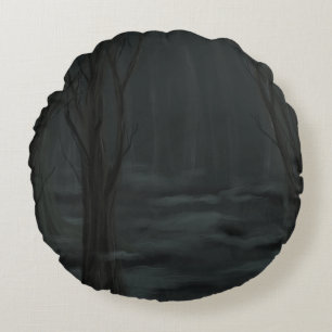 Coussins Ronds Bois foncé