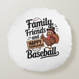 Coussins Ronds Bon thanksgiving Feuilles d'automne
