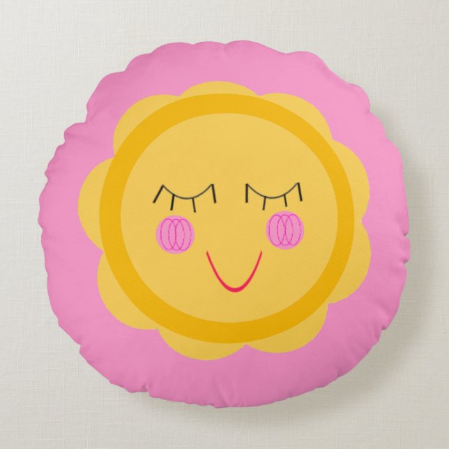 Coussins Ronds Bonjour, Sunshine ! (Devant)