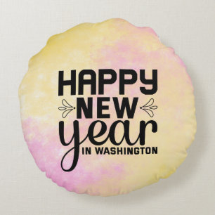 Coussins Ronds Bonne année à Washington-54688