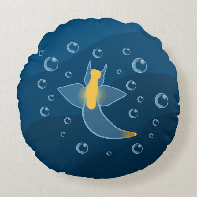 Coussins Ronds Boue de mer Sea Angel (Devant)