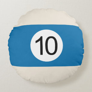 Coussins Ronds Boule de Billard #10