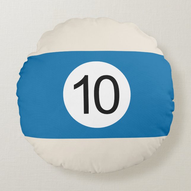 Coussins Ronds Boule de Billard #10 (Devant)