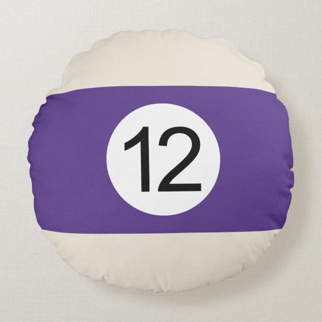 Coussins Ronds Boule de Billard #12 (Devant)