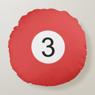 Coussins Ronds Boule de Billard #3