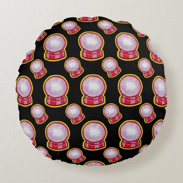 Coussins Ronds Boule de cristal pastel (Devant)