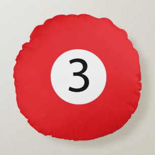 Coussins Ronds Boules de billard solides et éclatantes #3 Collect