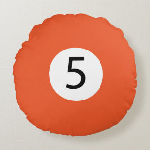 Coussins Ronds Boules de billard solides et éclatantes #5 Collect