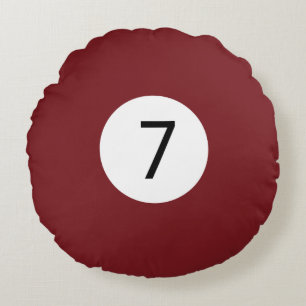 Coussins Ronds Boules de billard solides et éclatantes #7 Recueil