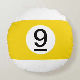 Coussins Ronds Boules de billard solides et éclatantes #9 Collect