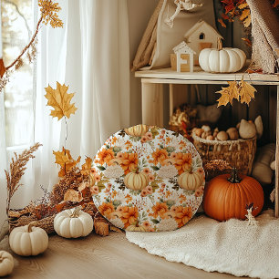 Coussins Ronds Bouquet Citrouille d'automne