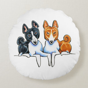 Coussins Ronds Bourgeons de Basenji