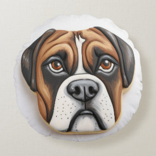Coussins Ronds Boxer Chien 3D Inspiré