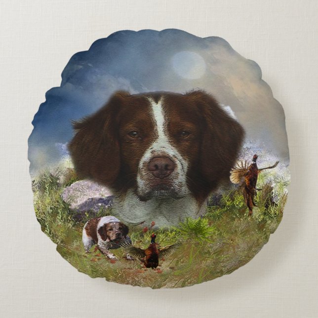 Coussins Ronds Bretagne française, Art (Devant)