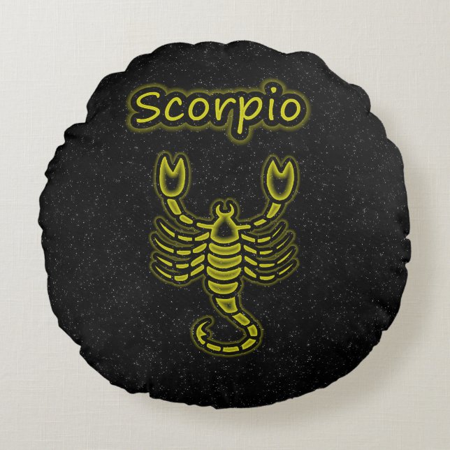 Coussins Ronds Bright Scorpio (Devant)