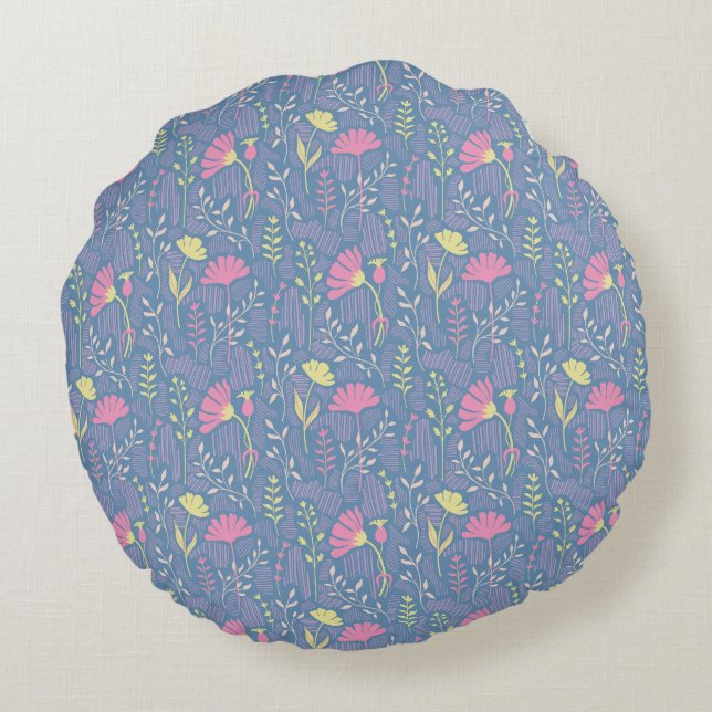 Coussins Ronds Brise de prairie en fleurs (Dos)