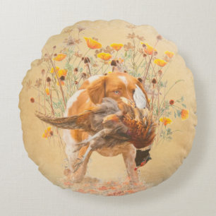 Coussins Ronds Brittany Spaniel, Chasse Pheasant Coffee Mug T-Sh